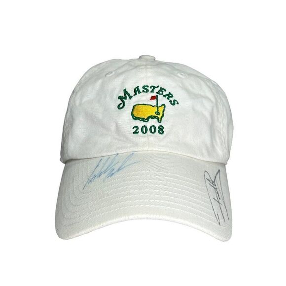 American Needle 2008 Masters White Adjustable Strap Back Golf Hat - Picture 1 of 10